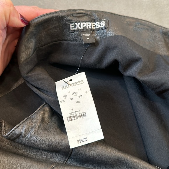 NWT! Express pleather mini skirt! - Picture 4 of 8